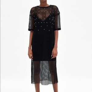 Mesh MIDI Dress